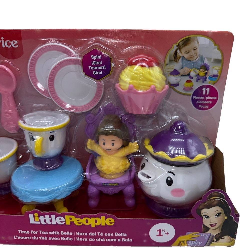 Fisher Price Little People Disney Princess Time for Tea with Belle Playset 2025 - Picture 2 of 6